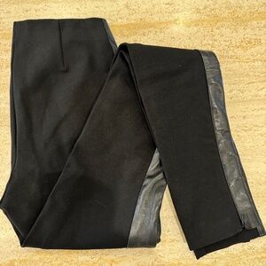 DANIER Italian Leather Pants Black Size 4